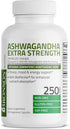 Bronson Ashwagandha Extra Strength Stress & Mood Support | 250 Vegetarian Capsules