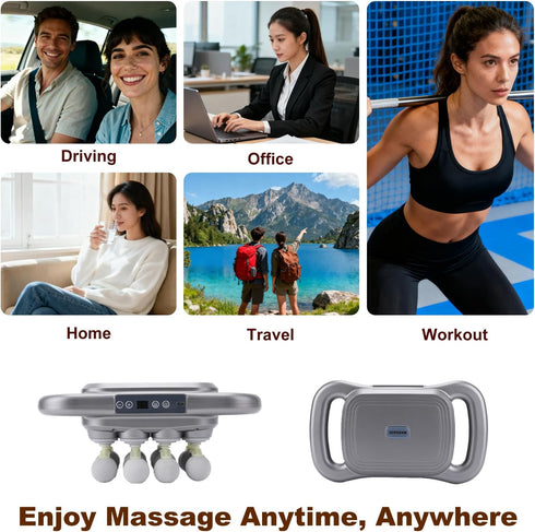 nektron 16-Head 9 9 Settings Massage Gun for Muscle Massage, Featuring Modes & Speed for Neck, Shoulders, Buttocks