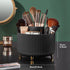 360 Rotating Makeup Brush Holder Organizer, 5 Slot Cup for Cosmetics, Nail Polish, Bathroom Vanity, Black