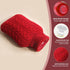 samply Hot Water Bottle with Knitted Cover, 2L Hot Water Bag for Hot and Cold Compress, Pain Relief, Red