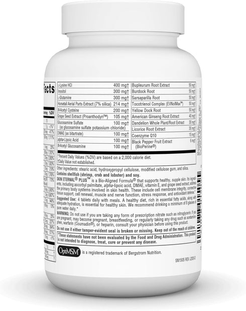 Source Naturals Skin Eternal Plus, 30 Tablets with C Ester, DMAE & Lipoic Acid