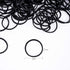 HOYOLS 600pcs Black Hair Rubber Bands, 3/4” Mini Elastics for Baby Toddler Girls, No Damage Hair Ties