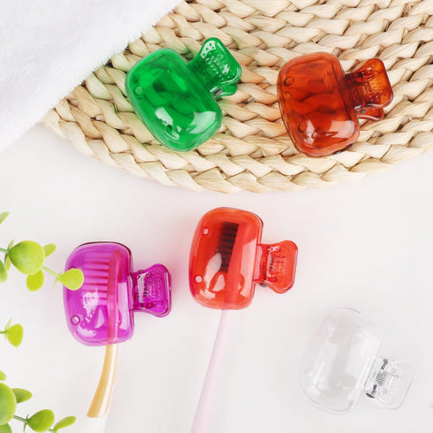 6 Pack Toothbrush Head Cover Cap, Portable Toothbrush Protector for Bathroom Home Travel Toothbrush Case