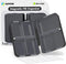 AUVON Travel Pill Organizer, Folding Design with 7 Compartments, Portable Pill Box for Pocket Bag, Black