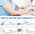 XXL Blood Pressure Cuff (22-60CM) Compatible with Omron 9”-24”, Extra Large BP Replacement Cuff with 6 Connectors