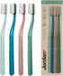 Jordan Green Clean Manual Toothbrush - Soft Bristles, Sustainable Scandinavian Design, Mixed Colors, 4 Units