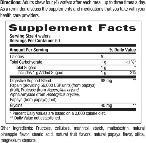 COUNTRY LIFE Papaya Digestive Support, 200 CT