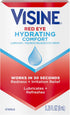 Visine Red Eye Hydrating Comfort Redness Relief and Lubricant Drops to Help