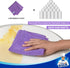 MR.SIGA Microfiber Cleaning Cloths - Pack of 12, All-Purpose Towels, Streak-Free, Purple, Size 32 x 32 cm