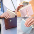 Teircno Preppy Corduroy Period Bag for Women, Cute Sanitary Napkin Storage Bag Portable Period Pouch with Pearl Zipper