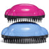 Knot Genie Detangling Hair Brush for Kids (Pink Relief) | Perfect Detangling Brush for Curly Hair, Gently Separate Tangles, Leaves Hair Smooth and Shiny | The Pain Free Knot Detangler