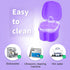 Denture Soaking Cup, Dental Retainer Case Cleaning with Strainer Basket, Orthodontic Bath Box, Mouthguard Storage