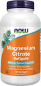 NOW Supplements Magnesium Citrate with Glycinate & Malate, 180 Softgels for Nervous System Support