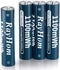 RayHom 4 Pack AAA Lithium Rechargeable Batteries, 1100mWh High Capacity, 1.5V Constant Output,