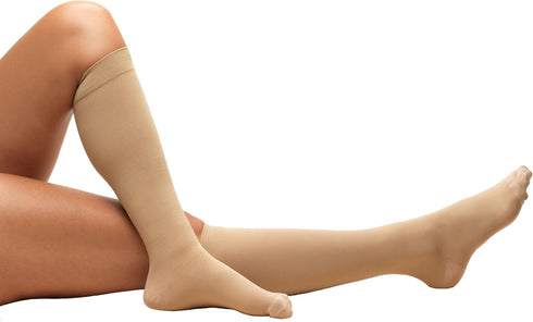 Truform Short Length Surgical Stockings, 18 mmHg Compression, Closed Toe, Beige, Medium