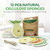 Biodegradable Cellulose Compressed Sponges - Pack of 12 Fruit Shaped Kitchen Sponges for Cleaning - Heavy Duty and Natural Household Cleaning Sponges Good for Kitchen, Bathroom, and Surfaces