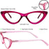 Yogo Vision Reading Glasses for Women - Cateye Eyeglasses with Light Spring Hinge Frame