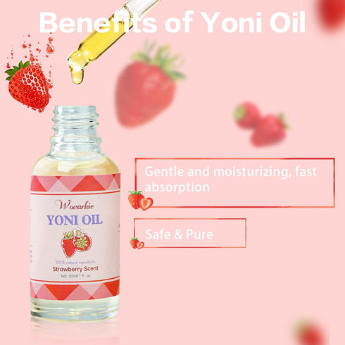 Wovarkie 2 Packs 100% (1 oz/30 ml) Yoni Oil for Women, Natural Feminine Oil, Ph Balanced for Women, Eliminates Odor