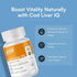FIQ Cod Liver IQ, Cod Liver Oil Softgels, Natural Source of Vitamins A & D, 100 Softgels