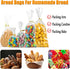 PEOKPIPLE 100 Pack Bakeries11"x4"x18" Reusable Bread Bags for Homemade Bread & Sandwich Bread Clear Plastic Storage