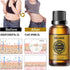 HuaQing 30 ML Belly Drainage Ginger Oil, Promote Blood Circulation Metabolism SPA Lymphatic Drainage Massage Oil.