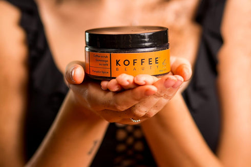 Pumpkin Spice Coffee Scrub - Exfoliating Body and Face Scrub for Naturally Radiant Skin - 4 Oz