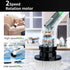 IPX7 8 Cordless Electric Spin Scrubber - Waterproof, LCD Display, Brush Heads, Adjustable Extension Handle, for Shower