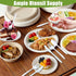 Set 91 Pcs,Set 10 3 20 20 20 Knives,1 Ouliget Disposable Dinnerware Picnic Party Supplies of Compartment Paper