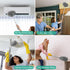 Ceiling Fan Cleaner Duster, Reusable Microfiber Blade Cleaner with Extendable Long Handle (Gray)