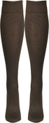 NuVein Compression Socks for Men and Women, Brown, Large - Medical Grade 15-20 mmHg Knee High, 1 Pair