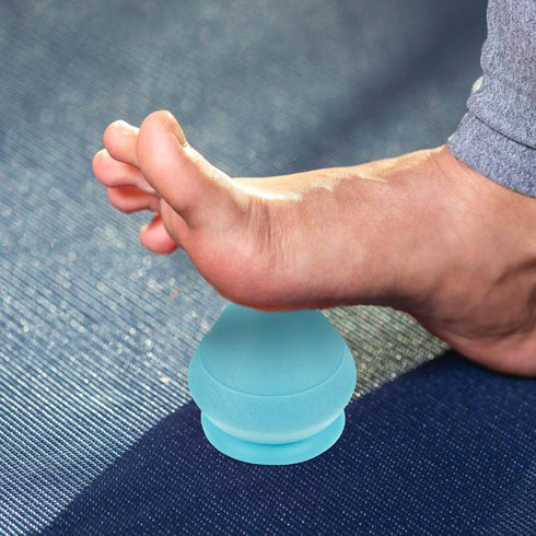 Ipetboom 2.87X2.75X2.75 Inches Multifunctional Fascial Foot Massage Ball for Back Neck Waist Pain Relief Handheld Deep