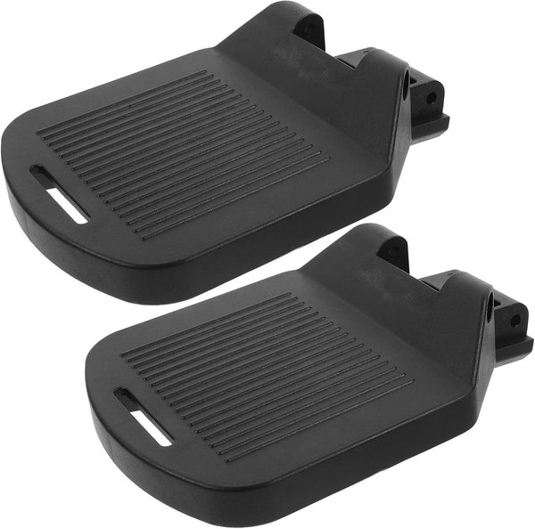 Milisten 2pcs Universal Adjustable Wheelchair Footrest Pedals Stable Replacement Footplates for Elderly