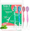 5 in 1 Disposable Mini Toothbrushes, Portable Travel Toothbrush, 24 Packs, Prepasted Oral Care Mint