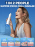 Oralfree Water Dental Flosser Cordless - 4 Modes Oral Irrigator, 300ML Rechargeable Portable IPX7 Waterproof