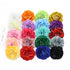 Lawie 20 Pack Colorful Artificial Peony Flower Hair Clips - Alligator Hair Barrettes for Wedding Party Accessories