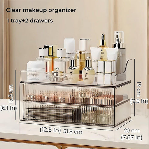 Large Makeup Organizer Countertop, Cosmetic Display Cases, Skin Care Organizer