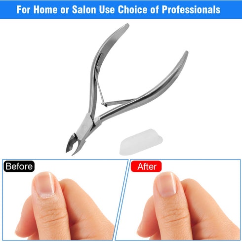 Professional Stainless Steel Cuticle Trimmer Nippers - Cuticle Cutter Remover for Pedicure & Manicure Tools