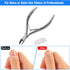 Professional Stainless Steel Cuticle Trimmer Nippers - Cuticle Cutter Remover for Pedicure & Manicure Tools