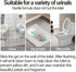 EKE Toilet Gel - Toilet Stain Removal Cleaning Air Freshener, 72 Flower Stamps, Pack of 6 Scents