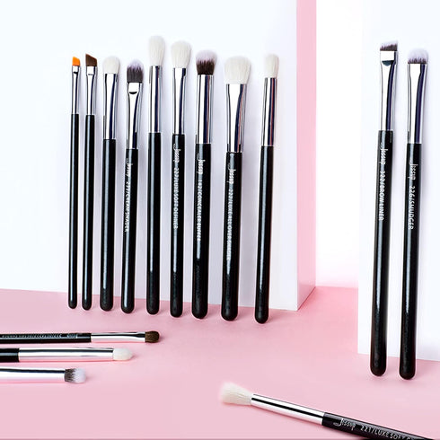 Jessup Eye Makeup Brushes Set, Professional 15pcs with Eyeshadow Blending and Eyeliner Brushes