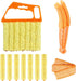 2pcs Window Venetian Blind Cleaner Duster Tool, 7 Finger Blind Duster Brush & Shutter Cleaner Brushes with Washable
