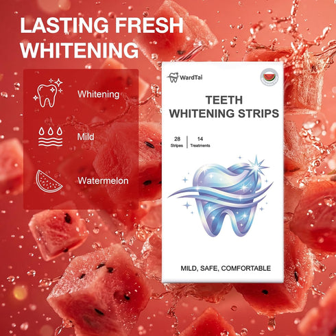 WardTai 30 28 Whitening Strips for Sensitive Teeth with Low Concentration Hydrogen Peroxide Formula for Gentle