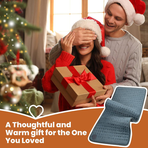 Jubeoyey 6 Settings 24" 12" Heating Pad - Electric Heating Pad for Back Pain and Cramps Relief, Moist Heat Pad