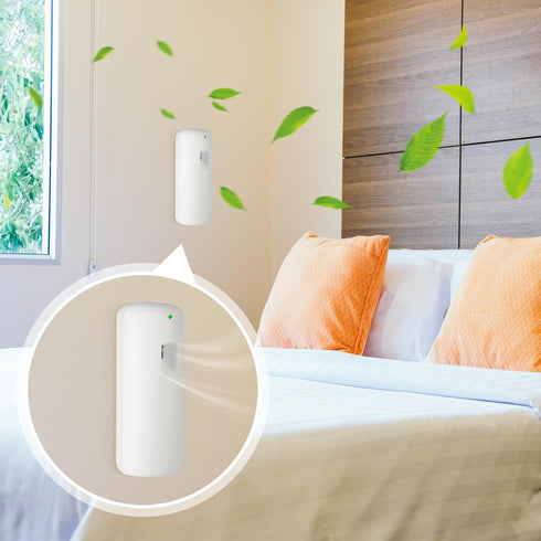 2 Pcs Automatic Air Freshener Spray Dispenser, Battery Operated for Bathroom, Bedrooms, Offices, Hotels