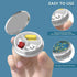 Pill Box 3 Compartment Small Pill Case - Portable Pill Organizer for Pocket or Purse to Hold Vitamins, Medication, Fish