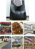 YIHUANYIFA 100 Counts 8-10 2 (8-10Gallon) Ultra Strong Gallon Black Trash Bags Mils Multi-Use Bin Liners Food Scrap