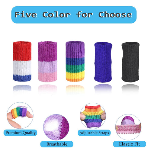 10Pcs Finger Compression Sleeves, Thumb Brace Protectors for Trigger Finger Arthritis, Basketball Sport Relief