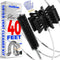 Holikme Dryer Vent Cleaner Kit, 40 Feet Flexible Lint Brush with Drill Attachment for Easy Cleaning