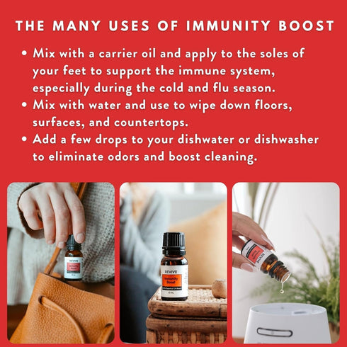Immunity 2 Pack 100% Boost Essential Oil Blend by Revive Essential Oils - Pure Therapeutic Grade, for Diffuser