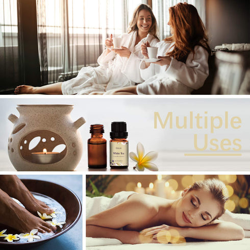 ESSLUX White Tea Essential Oil for Diffuser, Massage, Soap, Candle Making, Home Fragrance, 30 ml
